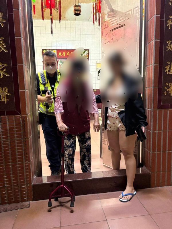 老嫗思子心切迷途　小港暖警助返家1